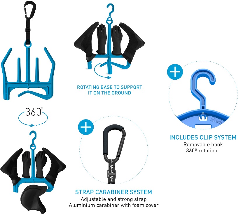 Surflogic Wetsuit Accessories Hanger Double System - Click Image to Close