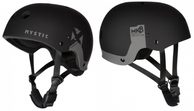 Mystic MK8 X Kiteboard / Wake Safety Helmet Black - Click Image to Close