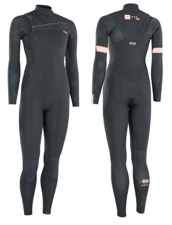 ION 2022 Amaze Core Semidry 4/3 FZ DL Ladies Wetsuit Black - Click Image to Close