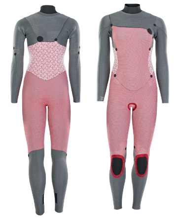 ION 2022 Amaze Core Semidry 4/3 FZ DL Ladies Wetsuit Black