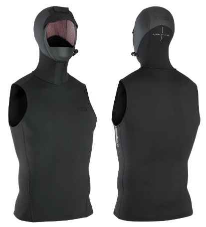 ION Neo Hooded Vest 3/2 Unisex Black