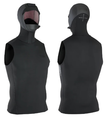 ION Neo Hooded Vest 3/2 Unisex Black - Click Image to Close