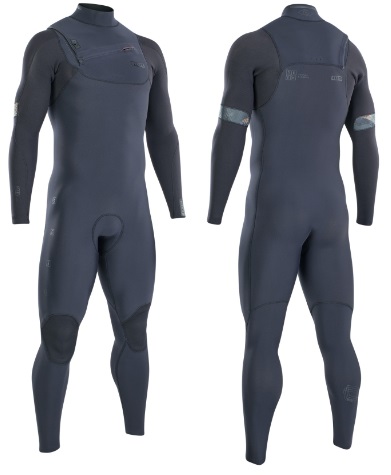 (image for) ION 2022 Seek Amp Semidry 3/2 FZ DL Wetsuit Black