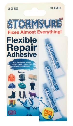 (image for) Stormsure Glue Flexible repair adhesive 3 x 5g Tubes