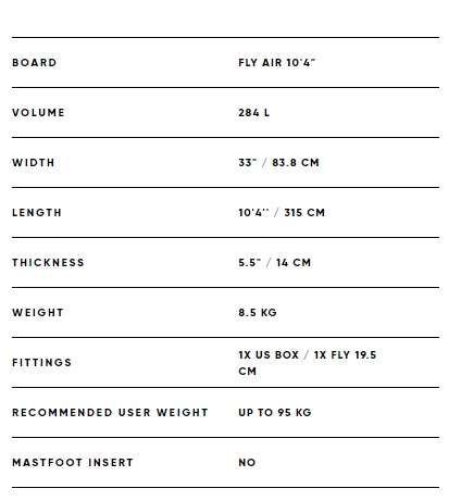 Fanatic Fly Air SUP 10'4"