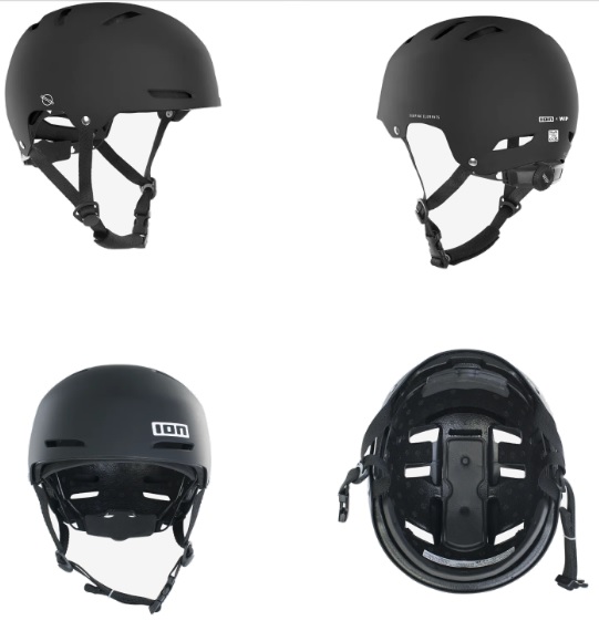 ION Slash Core Kiteboard / Wake / Wing Safety Helmet Black - Click Image to Close