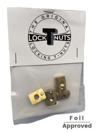 Locking T-Nut M6 Foil Track Nuts (4pcs) - Click Image to Close