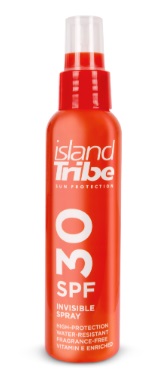 Island Tribe Clear Gel Spray Lotion 125ml SPF 30 Oxybenzone Free - Click Image to Close