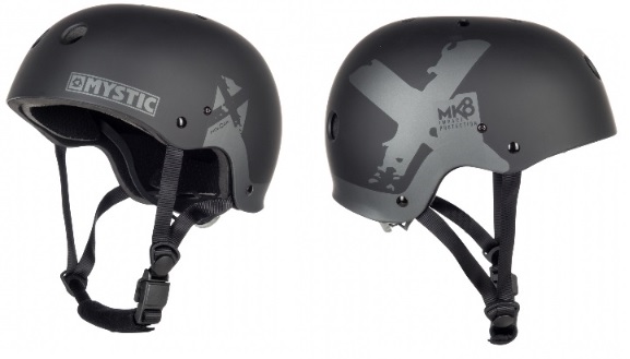 Mystic MK8 X Kiteboard / Wake Safety Helmet Black 2020