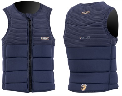 Prolimit Predator Impact Vest Full Padded Frontzip Navy - Click Image to Close