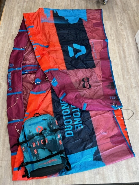 S/H Duotone 2019 8m Dice Kite Only - Click Image to Close