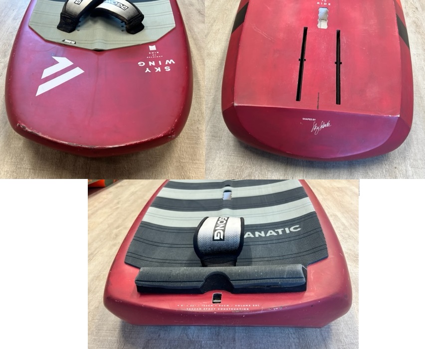 S/H Fanatic Sky Wing 4'8" 55L With Straps