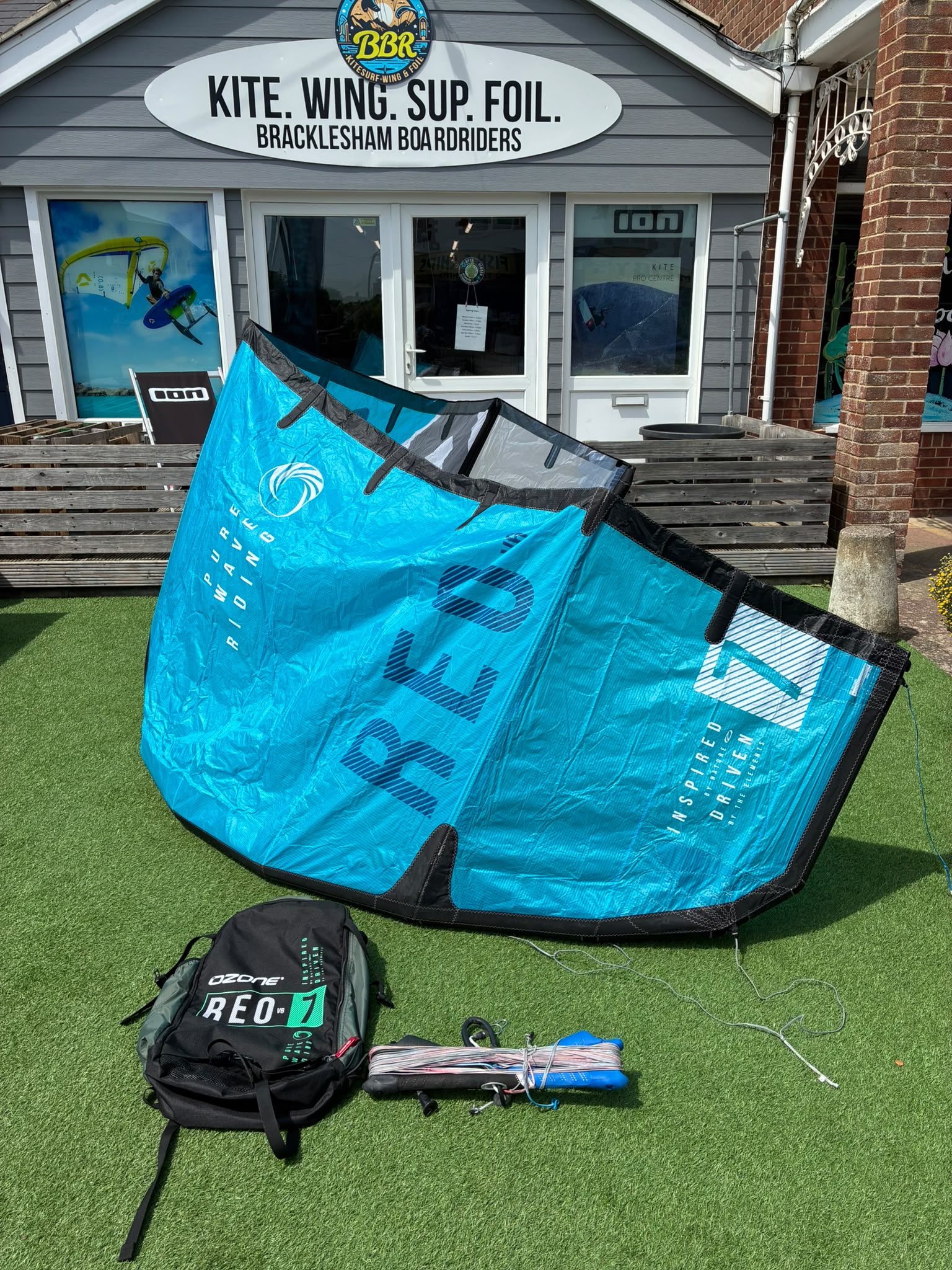 (image for) S/H Ozone Reo V6 7m Kite and Bar