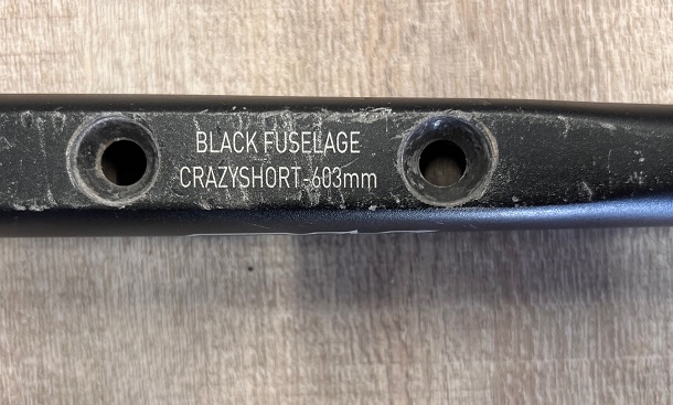 (image for) S/H Axis Black Fuselage Crazy Short 603mm Fuselage
