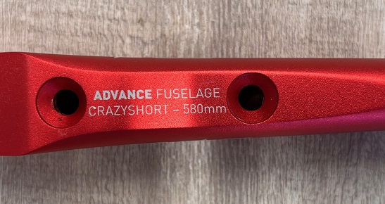(image for) S/H Axis Red Fuselage Crazy Short 580mm Fuselage